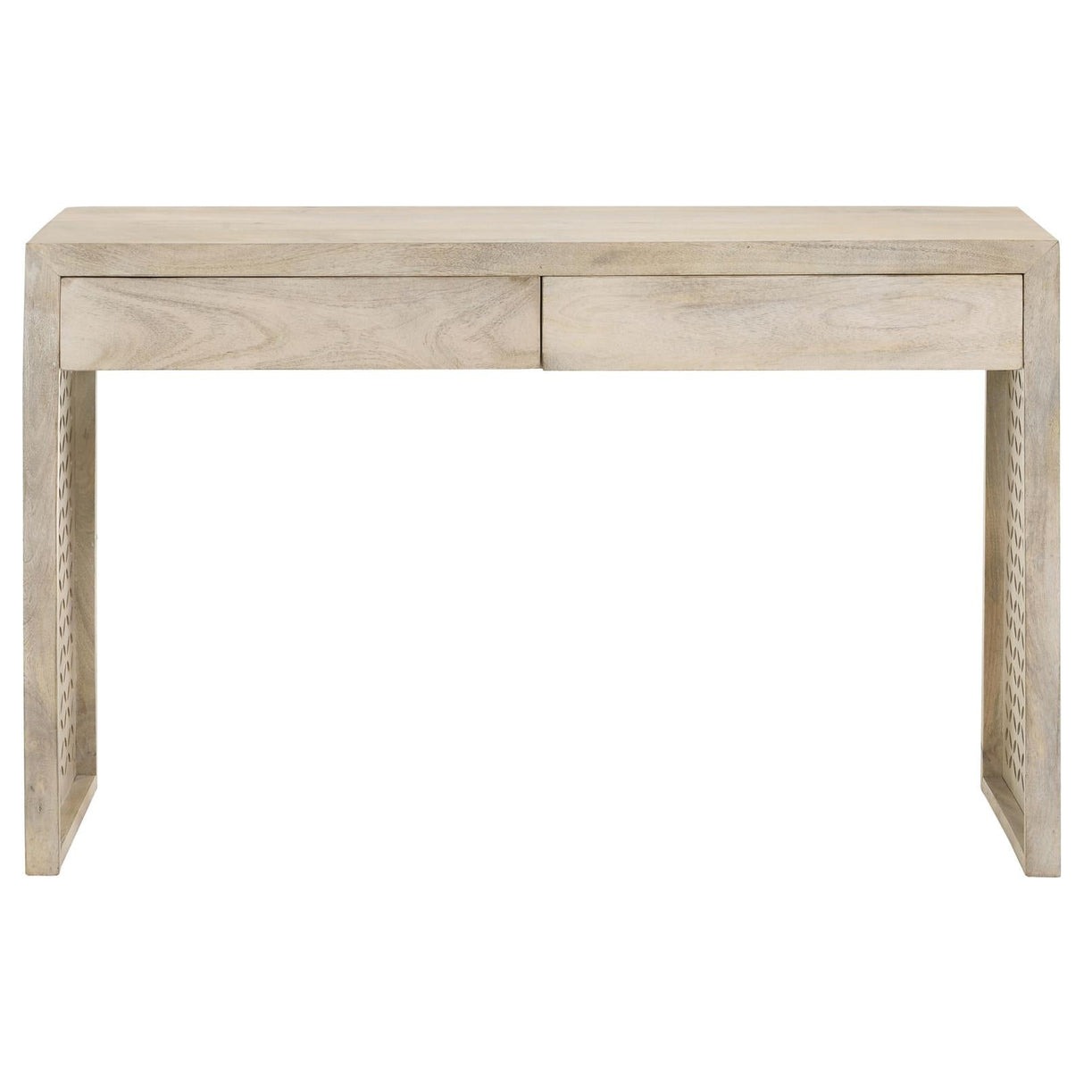 Rickman White Washed Rectangular 2-Drawer Console Table