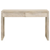 Rickman White Washed Rectangular 2-Drawer Console Table