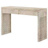 Rickman White Washed Rectangular 2-Drawer Console Table