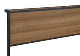 Ricky Full Platform Bed Light Oak and Black