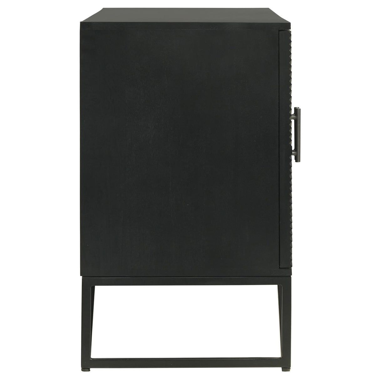 Riddell Black 3-Door Accent Cabinet