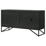 Riddell Black 3-Door Accent Cabinet