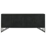 Riddell Black 4-Door Accent Cabinet