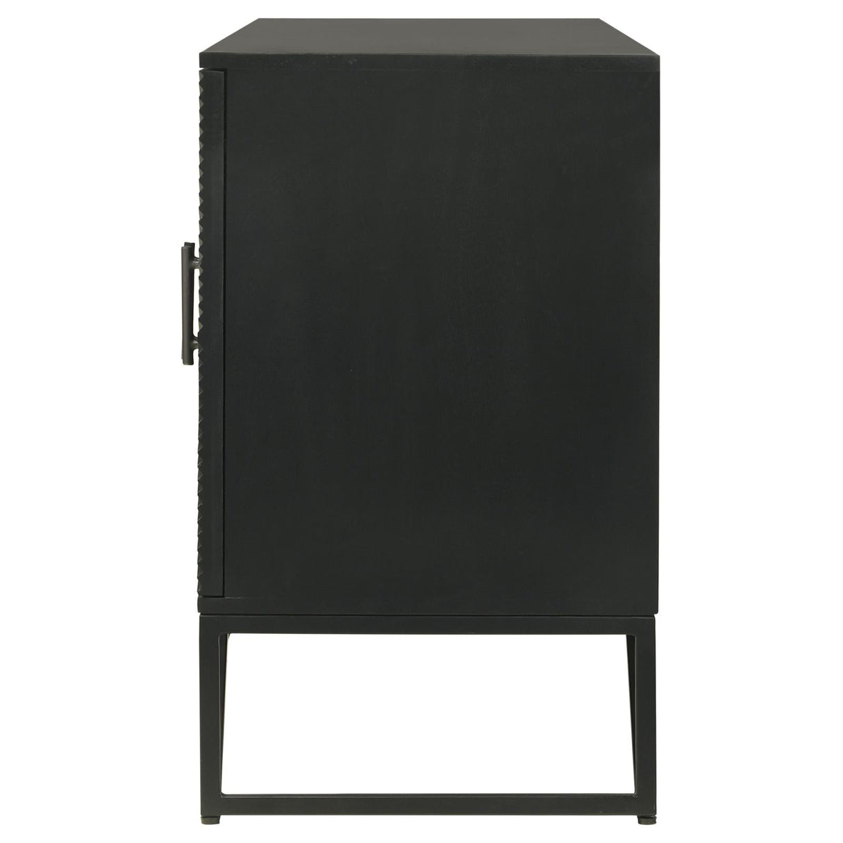 Riddell Black 4-Door Accent Cabinet