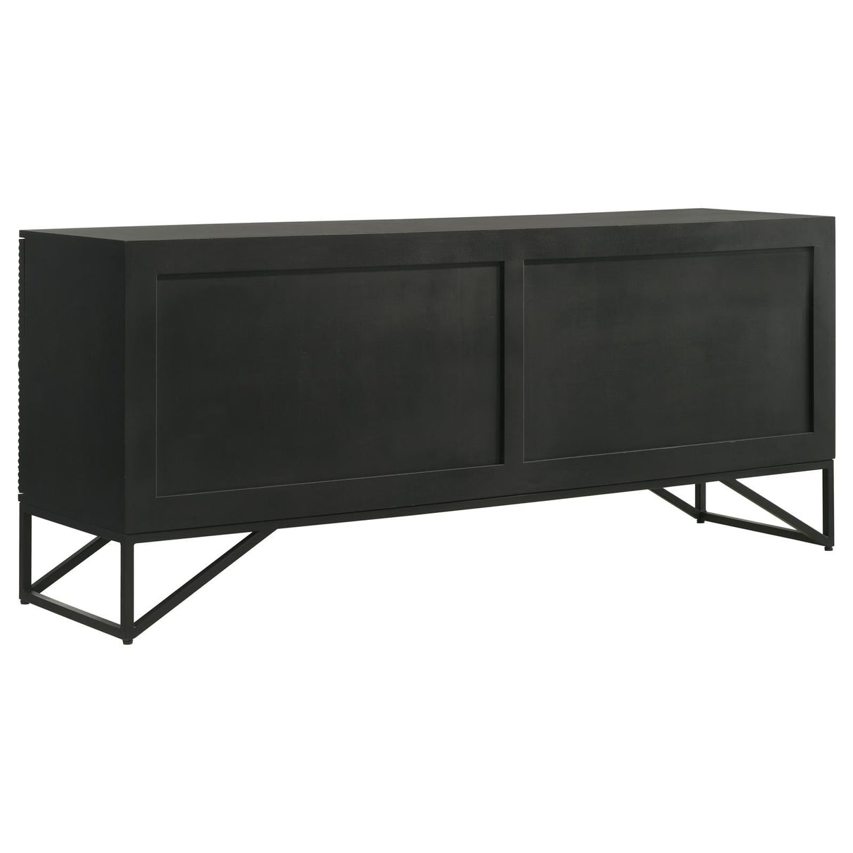 Riddell Black 4-Door Accent Cabinet