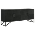 Riddell Black 4-Door Accent Cabinet by Coaster at Eve Furniture