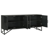 Riddell Black 4-Door Accent Cabinet by Coaster at Eve Furniture