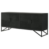 Riddell Black 4-Door Accent Cabinet by Coaster at Eve Furniture