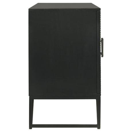 Riddell Black 4-Door Accent Cabinet by Coaster at Eve Furniture