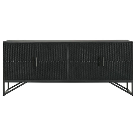 Riddell Black 4-Door Accent Cabinet by Coaster at Eve Furniture