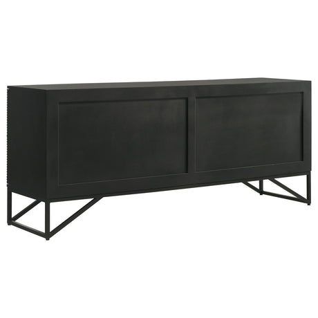 Riddell Black 4-Door Accent Cabinet by Coaster at Eve Furniture