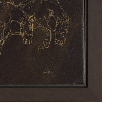 Ride 'Em Cowboy by Mercana Studio a Hand Embellished Textured Framed Canvas by Mercana at Eve Furniture