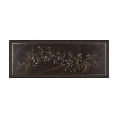 Ride 'Em Cowboy by Mercana Studio a Hand Embellished Textured Framed Canvas by Mercana at Eve Furniture