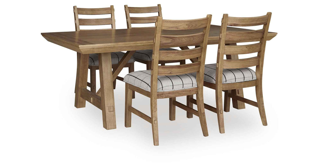 Ridgester Extendable Dining Table and 4 Chairs by Ashley at Eve Furniture