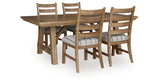 Ridgester Extendable Dining Table and 4 Chairs by Ashley at Eve Furniture