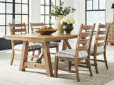 Ridgester Extendable Dining Table and 4 Chairs by Ashley at Eve Furniture