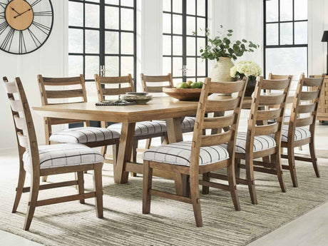 Ridgester Extendable Dining Table and 8 Chairs by Ashley at Eve Furniture