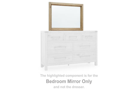 Ridgester Light Brown Bedroom Mirror by Ashley at Eve Furniture