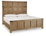 Ridgester Light Brown California King Panel Bed by Ashley at Eve Furniture