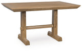 Ridgester Light Brown Counter Height Dining Table by Ashley at Eve Furniture