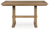 Ridgester Light Brown Counter Height Dining Table by Ashley at Eve Furniture