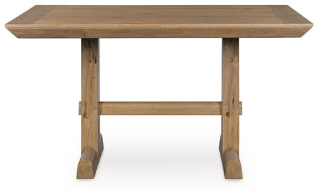 Ridgester Light Brown Counter Height Dining Table by Ashley at Eve Furniture