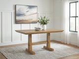 Ridgester Light Brown Counter Height Dining Table by Ashley at Eve Furniture