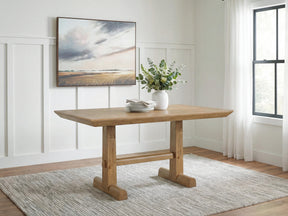 Ridgester Light Brown Counter Height Dining Table by Ashley at Eve Furniture
