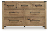 Ridgester Light Brown Dresser by Ashley at Eve Furniture