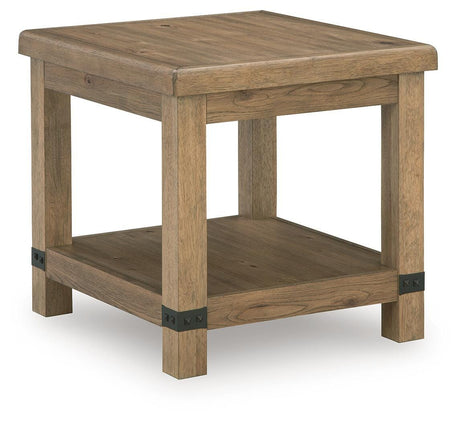 Ridgester Light Brown End Table by Ashley at Eve Furniture