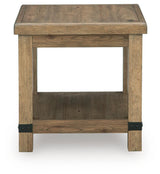 Ridgester Light Brown End Table by Ashley at Eve Furniture