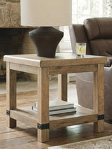 Ridgester Light Brown End Table by Ashley at Eve Furniture