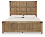 Ridgester Light Brown King Panel Bed by Ashley at Eve Furniture