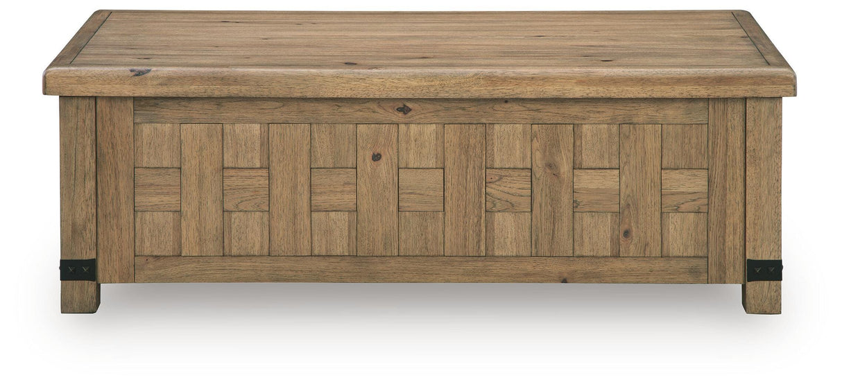 Ridgester Light Brown Lift-Top Coffee Table by Ashley at Eve Furniture