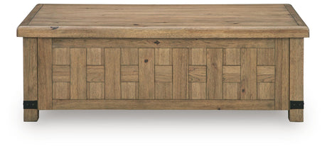 Ridgester Light Brown Lift-Top Coffee Table by Ashley at Eve Furniture