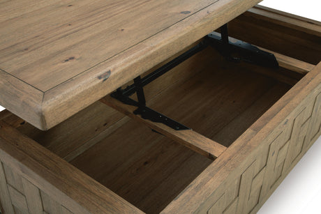 Ridgester Light Brown Lift-Top Coffee Table by Ashley at Eve Furniture