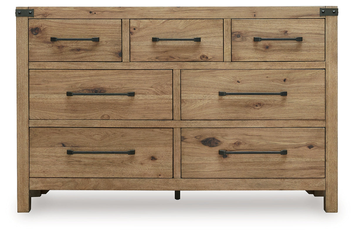 Ridgester Light Brown Panel Bedroom Set by Ashley at Eve Furniture