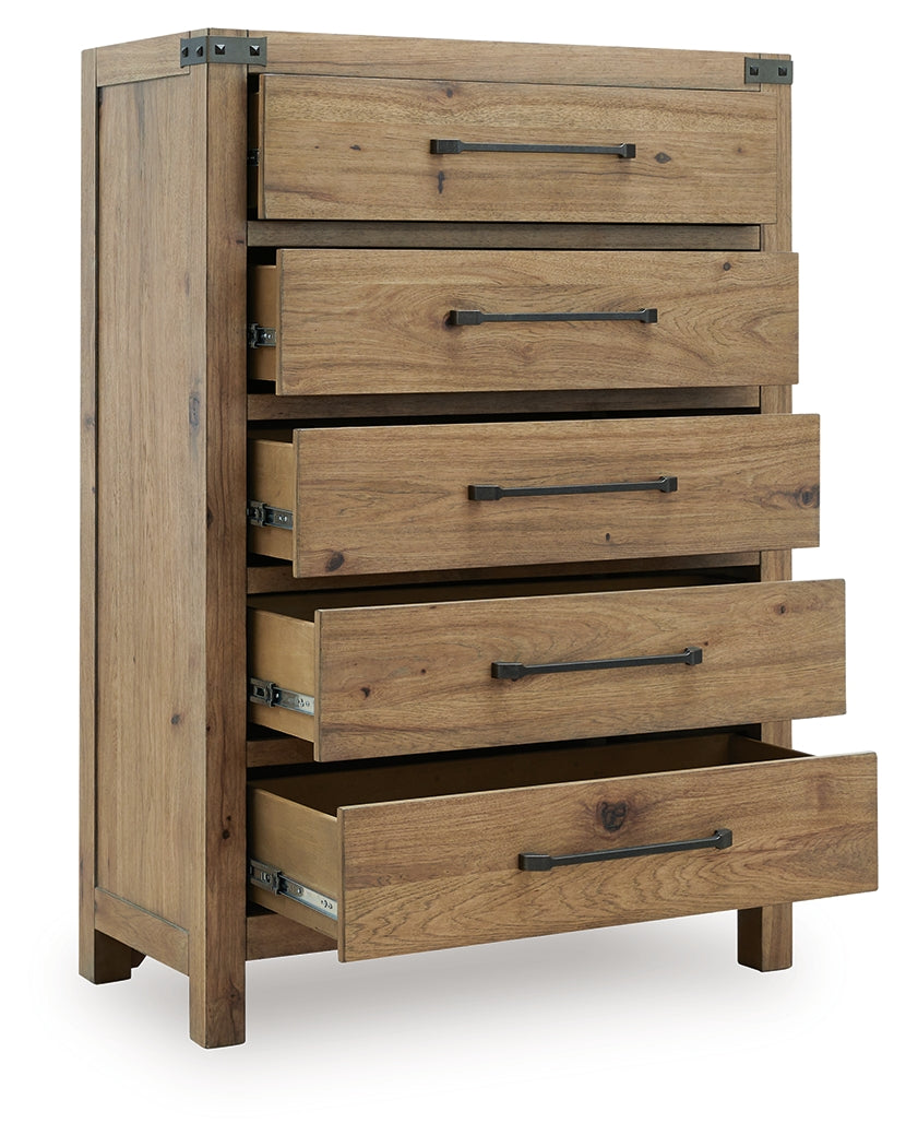Ridgester Light Brown Panel Bedroom Set by Ashley at Eve Furniture