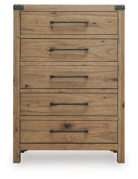 Ridgester Light Brown Panel Bedroom Set by Ashley at Eve Furniture