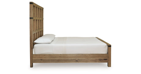 Ridgester Light Brown Panel Bedroom Set by Ashley at Eve Furniture