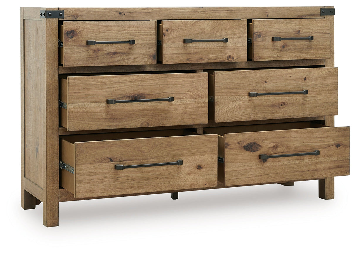 Ridgester Light Brown Panel Bedroom Set by Ashley at Eve Furniture