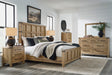 Ridgester Light Brown Panel Bedroom Set by Ashley at Eve Furniture