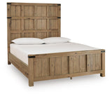 Ridgester Light Brown Queen Panel Bed by Ashley at Eve Furniture