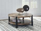 Ridgester Light Brown/Black Coffee Table by ASHLEY FURNITURE at Eve Furniture
