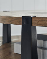 Ridgester Light Brown/Black Coffee Table by ASHLEY FURNITURE at Eve Furniture