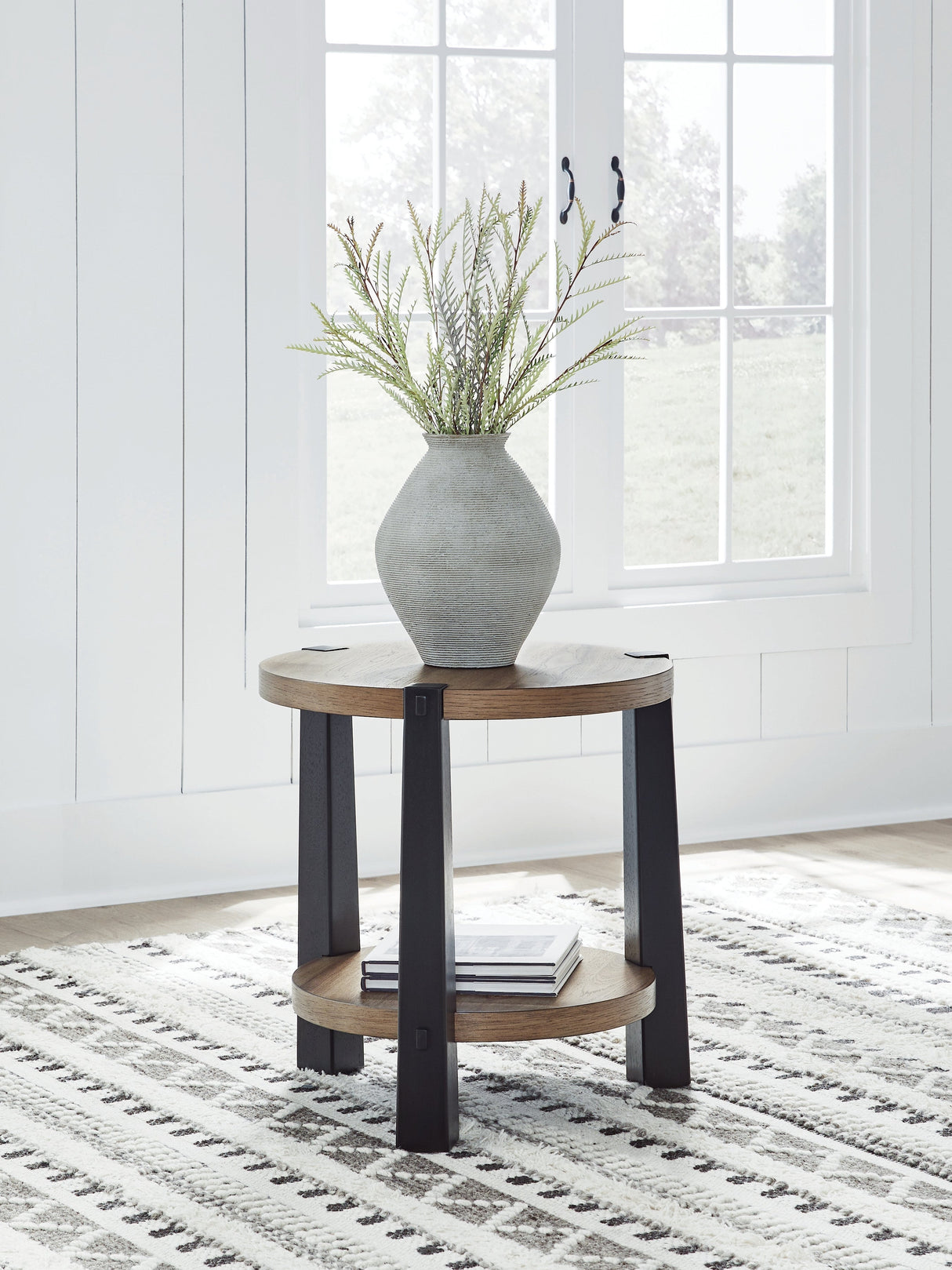 Ridgester Light Brown/Black End Table by ASHLEY FURNITURE at Eve Furniture