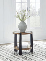 Ridgester Light Brown/Black End Table by ASHLEY FURNITURE at Eve Furniture