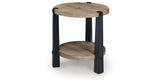 Ridgester Light Brown/Black End Table by ASHLEY FURNITURE at Eve Furniture