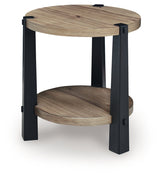 Ridgester Light Brown/Black End Table by ASHLEY FURNITURE at Eve Furniture