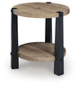 Ridgester Light Brown/Black End Table by ASHLEY FURNITURE at Eve Furniture
